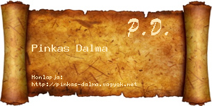 Pinkas Dalma névjegykártya